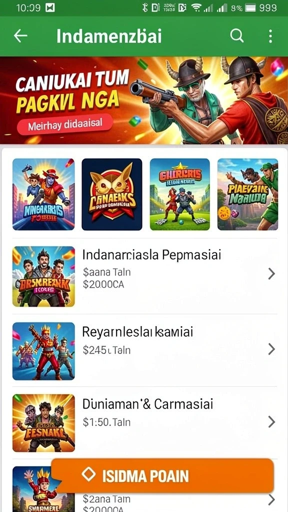 rajaking - Tampilan antarmuka pengguna yang menarik dan modern.