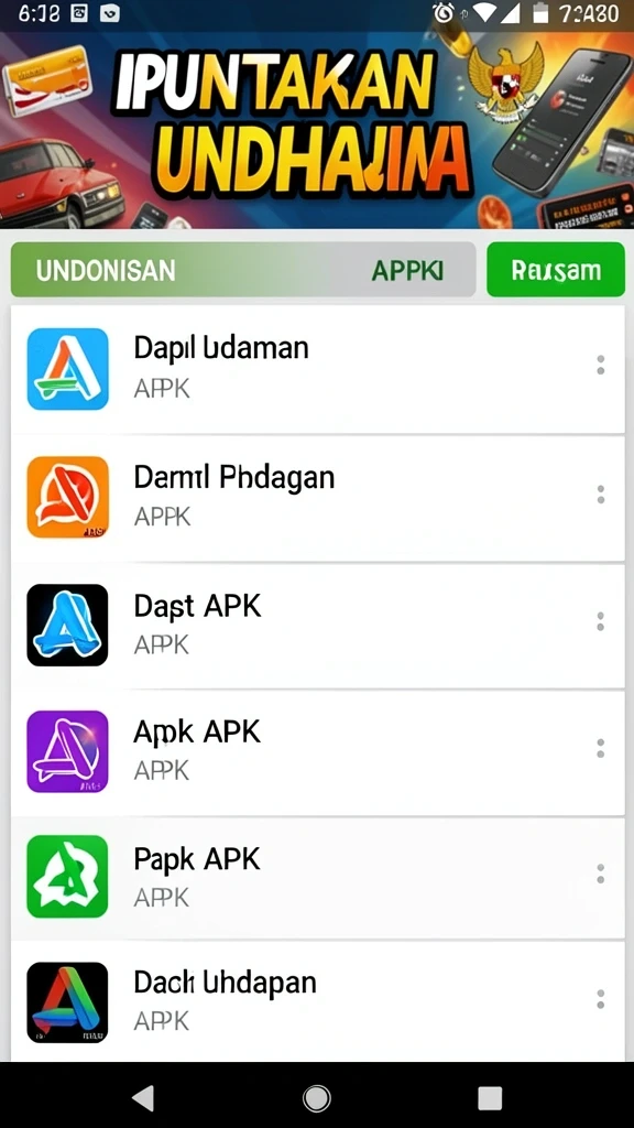 v21 - Tampilan menu utama yang menarik dan mudah dinavigasi.
